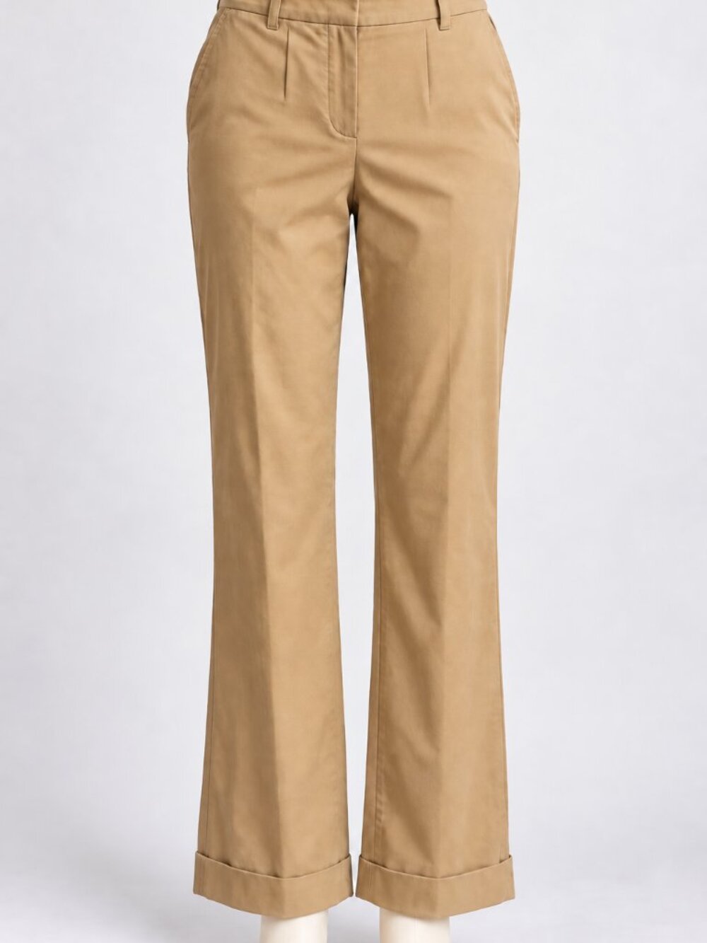 Talbots Camel Khaki Wool Stretch Dress Pants Size 12